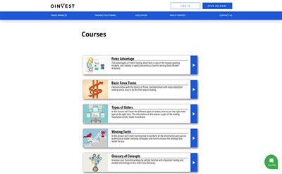 Oinvest Training Courses